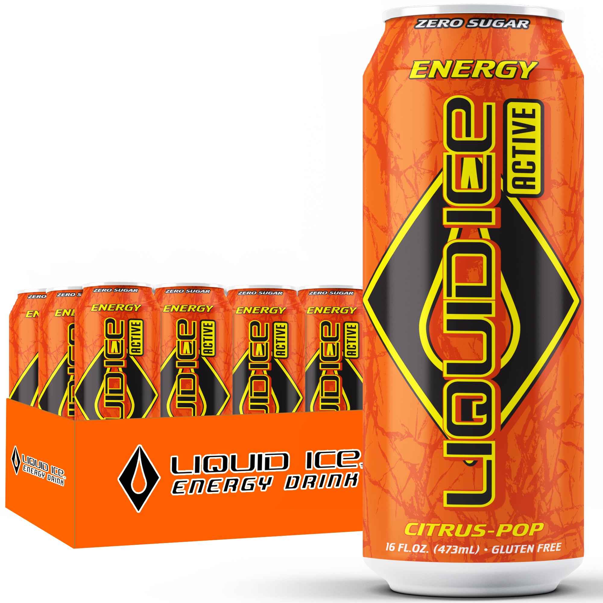 Citrus Pop Energy Drink, 16 Oz Cans (12 Pack) Y4442