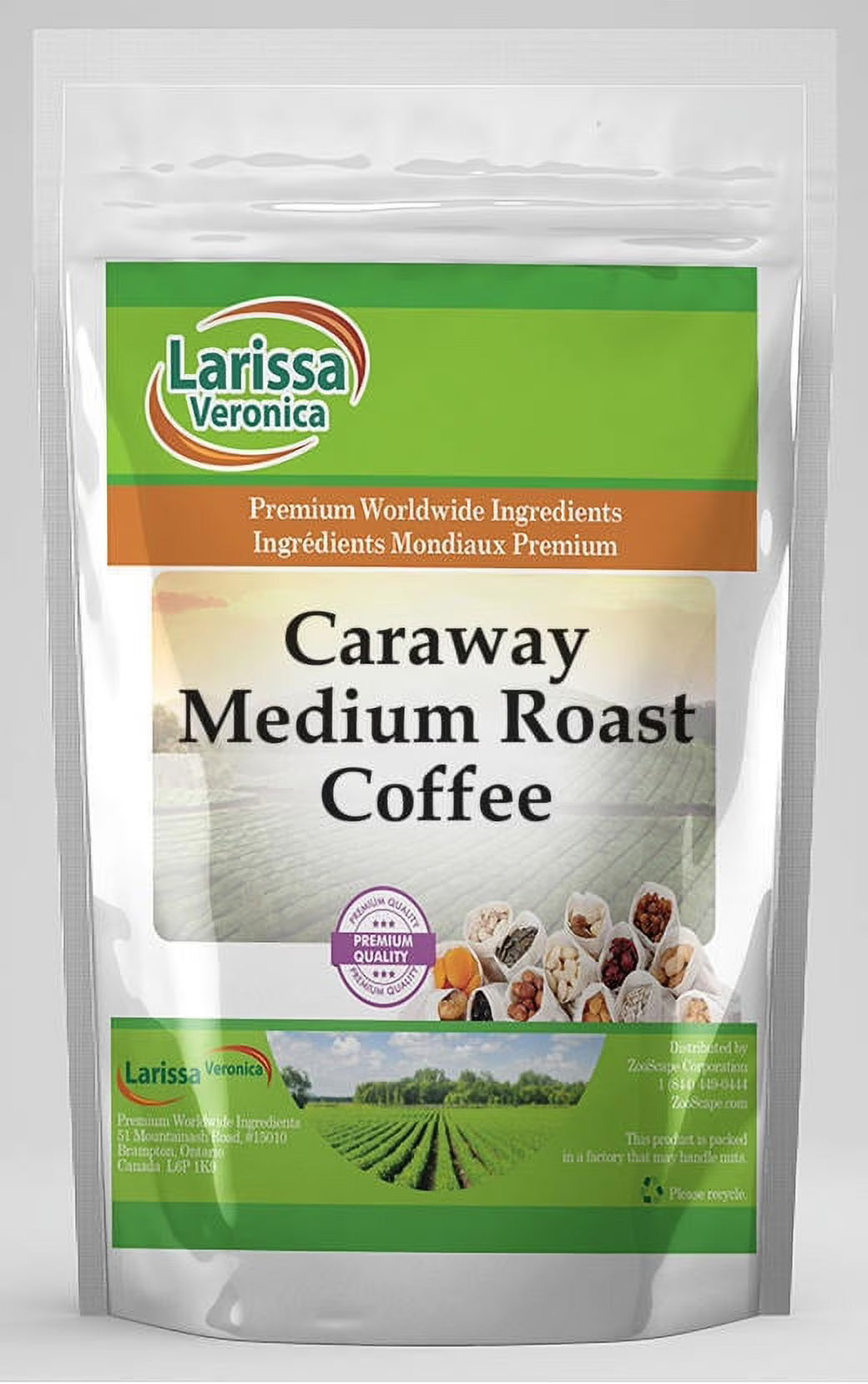 Medium Roast Whole Coffee Beans 16 oz W818966