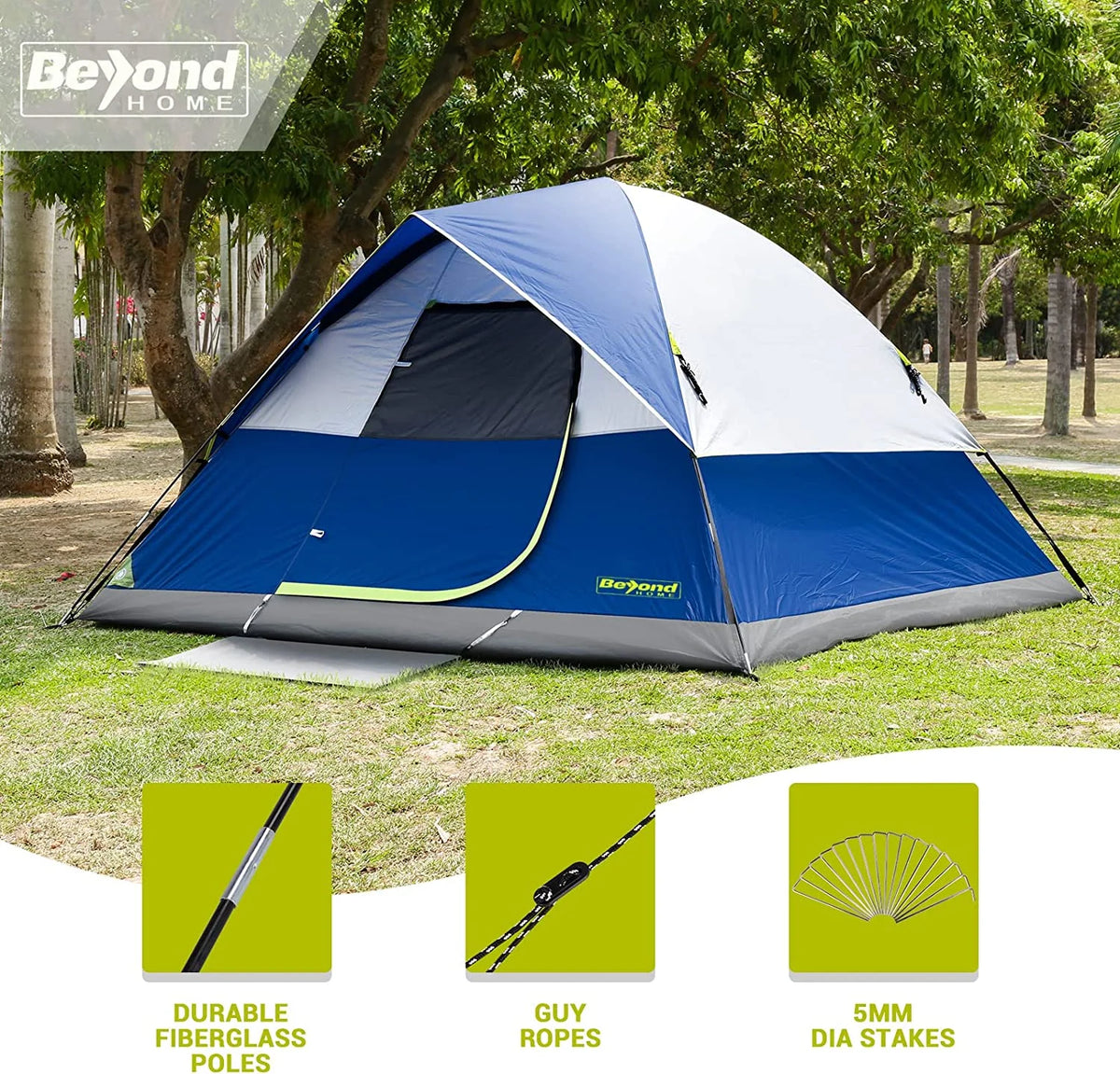 6-Person Dome Camping Tent H7469