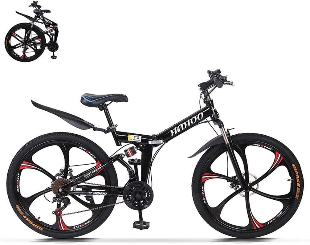 Mens 26 Inch Wheels Mountain Bike with High Carbon Steel Frame, 21-Speed, Disc Brakes W1837