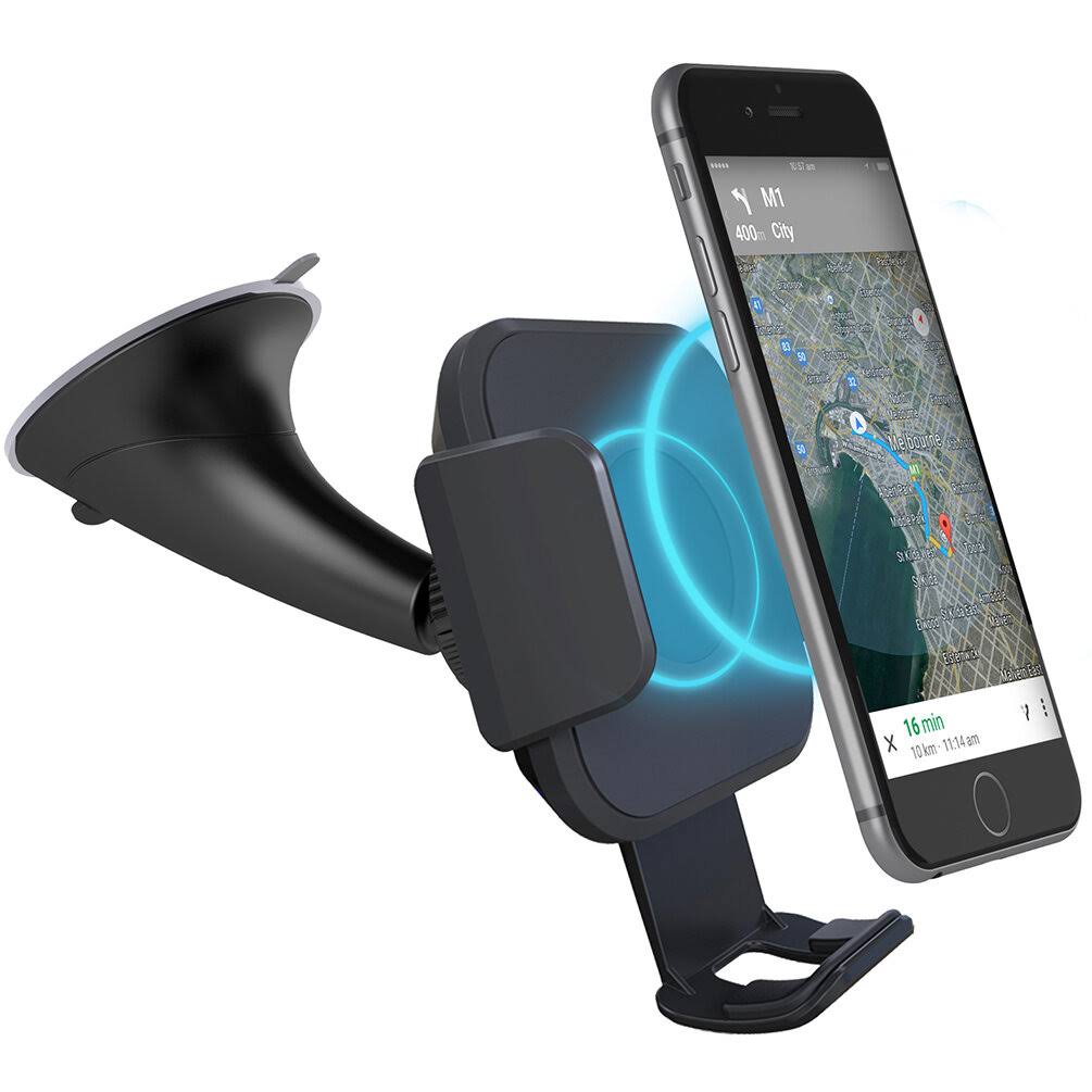 Wireless Smartphone Car Charger with Windshield Mount G929098