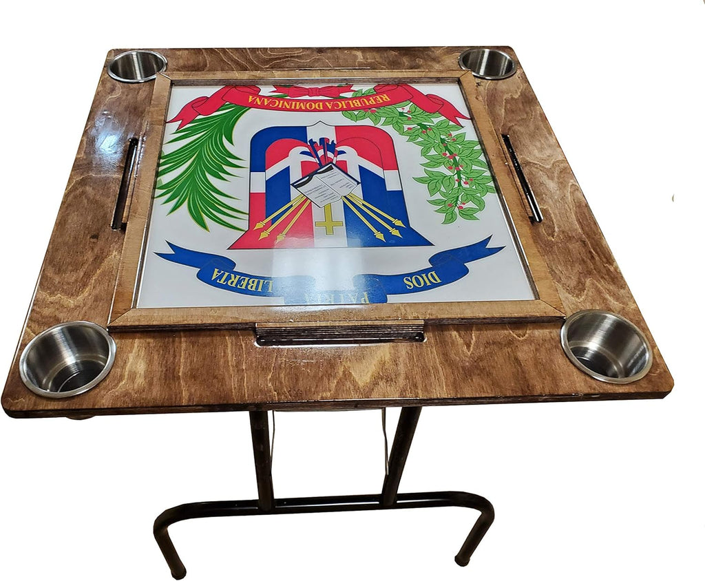Mesa de Domino con Escudo Dominicano Z146