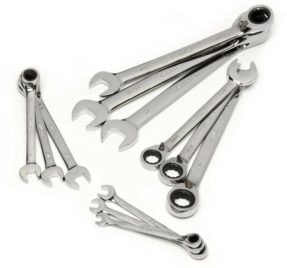 12-Piece SAE Reversible Ratcheting Wrench Set T846737