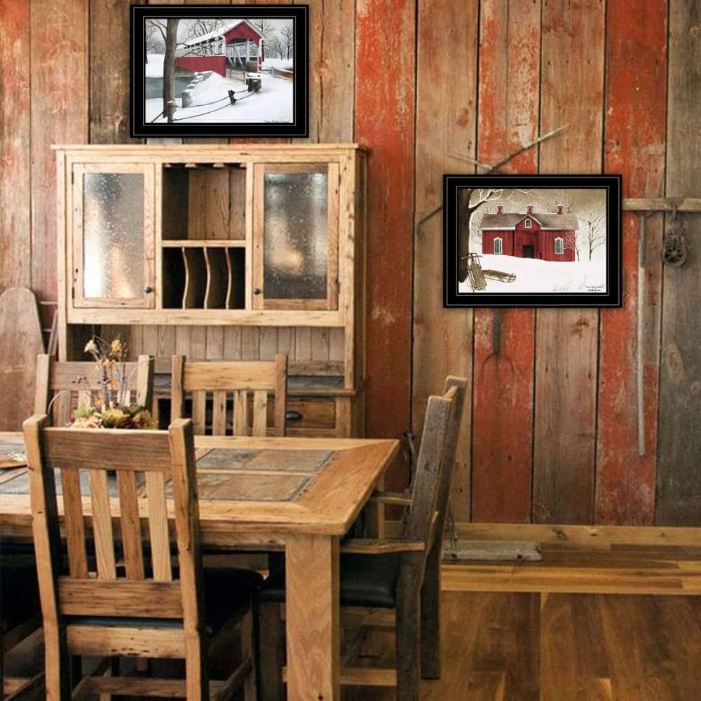 2-Piece Printed Art Wood Multi-Color R123