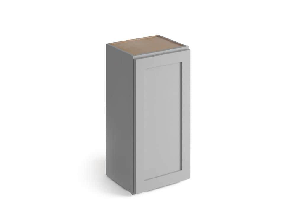21-in W x 36-in H x 12-in D Gray Birch Door Wall Stock Cabinet D73660