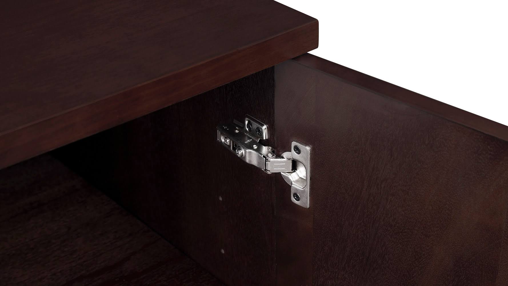 Dark Walnut 2 Door Storage Printer Cabinet T930