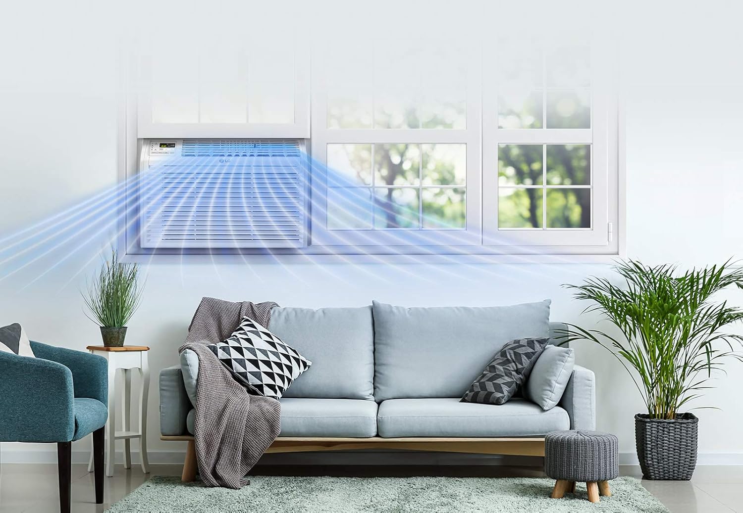 White 6,000 BTU Window Air Conditioner with Remote Control V648239