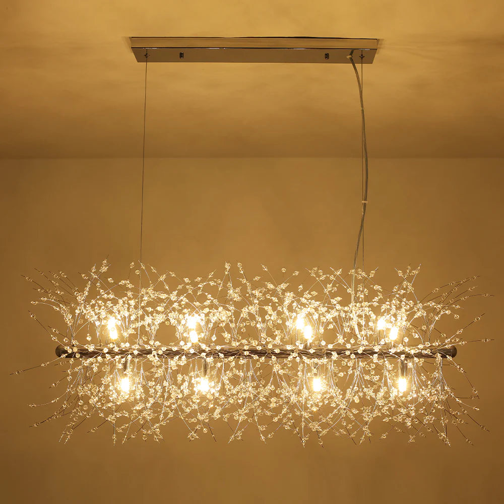 12-Light Dimmable Contemporary Sputnik Chandelier T8367