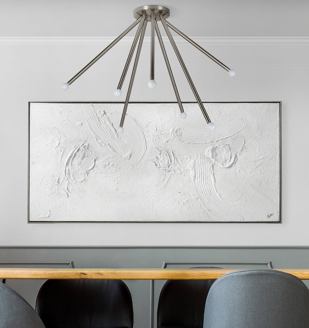 Satin Nickel Ceiling Fixture C7973