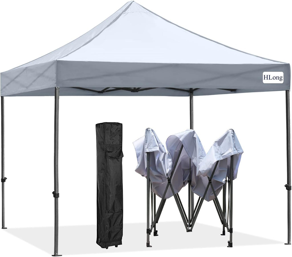 10x10 Black Heavy Duty Commercial Instant Pop Up Canopy Tent with Roller Bag L2205