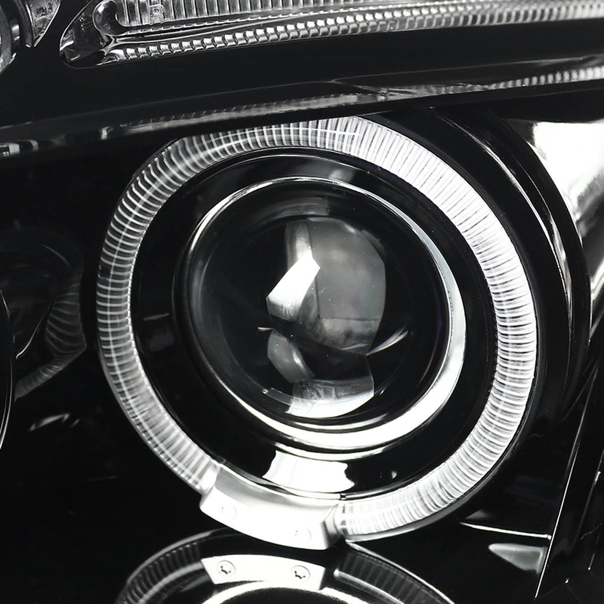 Clear LED Dual Halo Projector Headlights N905515