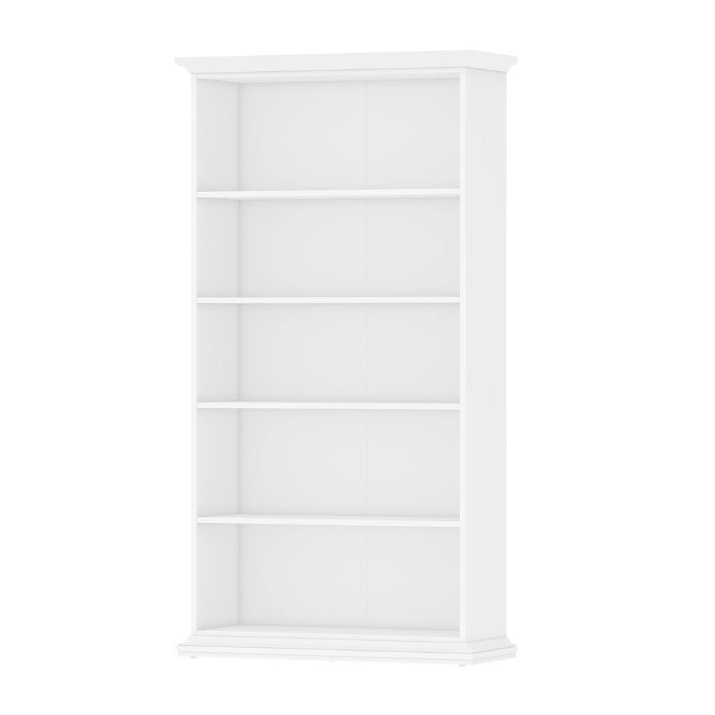 White 5 Shelf Bookcase T822