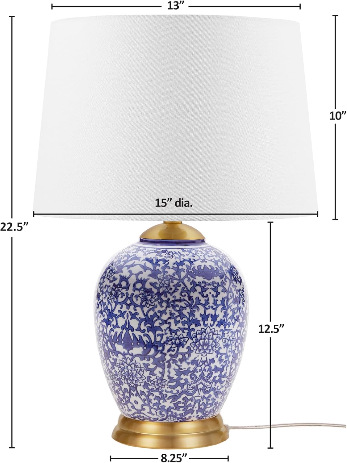Blue Ceramic Table Lamp N247208
