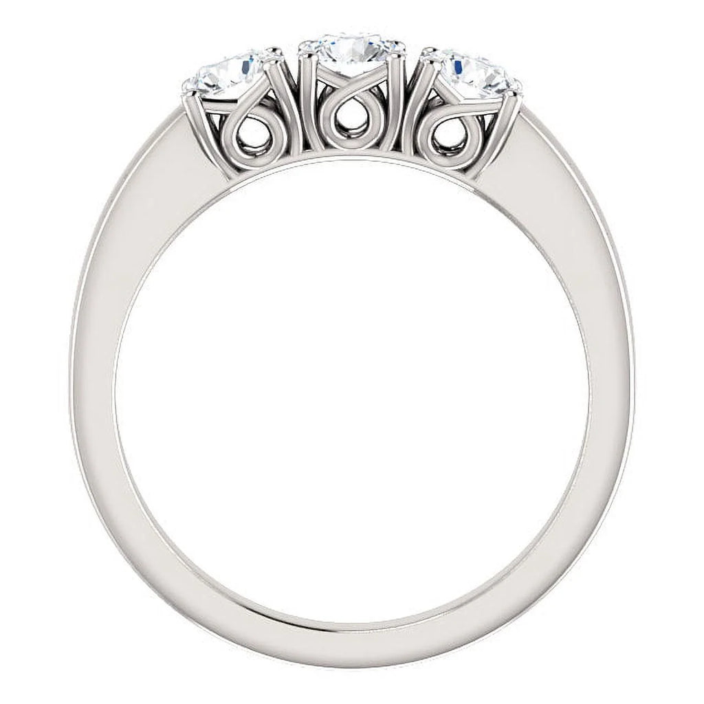 14k Yellow Gold 3-Stone Diamond Engagement Ring Y46386