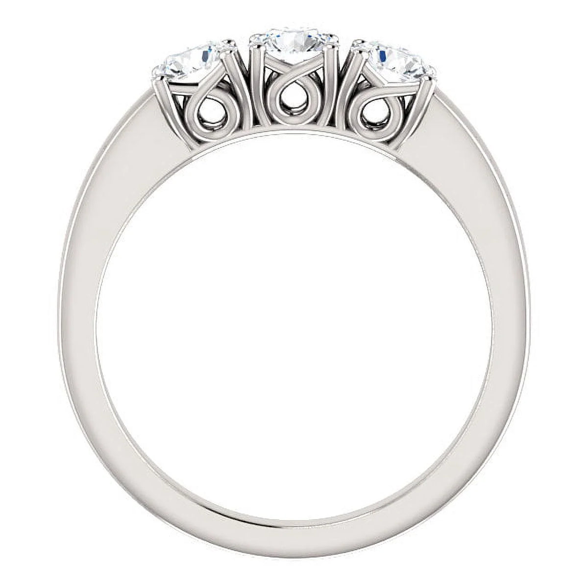 14k Yellow Gold 3-Stone Diamond Engagement Ring Y46386