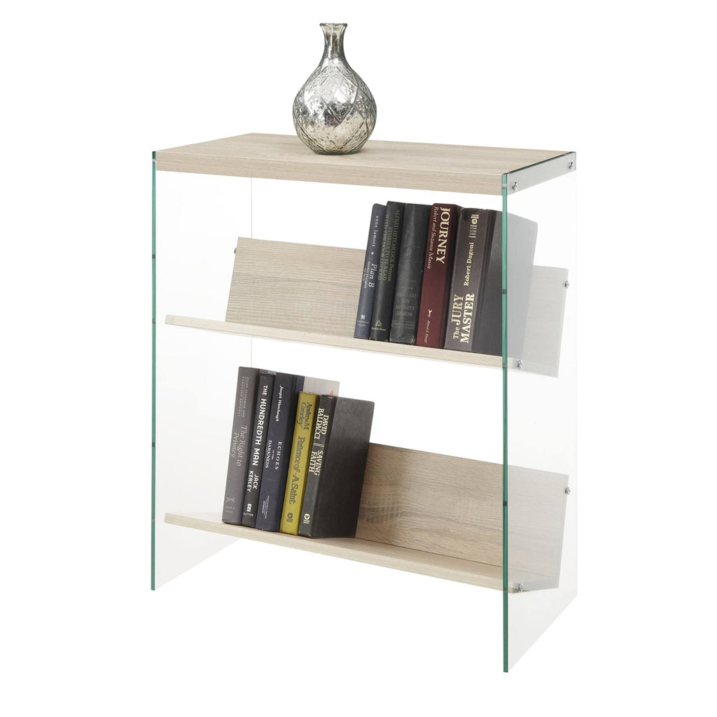 Glass/Wood Bookcase M4499