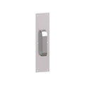 Rounded Bevel Square Corner Pull Plate with Satin Chrome F4246