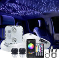32W RGBW Fiber Optic Lights Kit Star Ceiling Sky Light 16.4ft/5m 1330pcs Mixed Fibers X88839