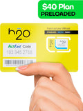 H2O Wireless SIM Card 90-Day Plan with 15GB High-Speed Data C4101