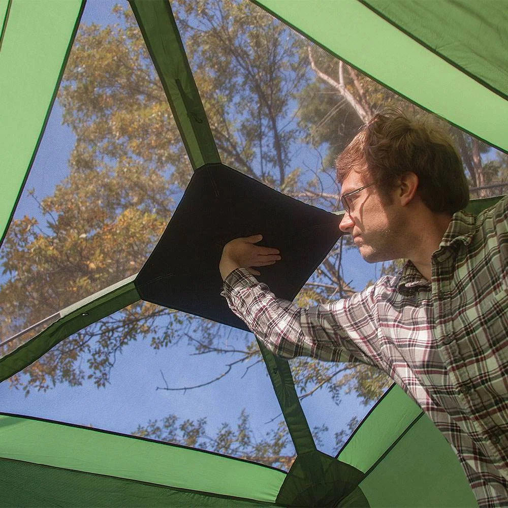 Green Pop Up Hub 4 Person Camping Tent P7159