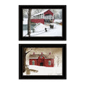 2-Piece Printed Art Wood Multi-Color R123