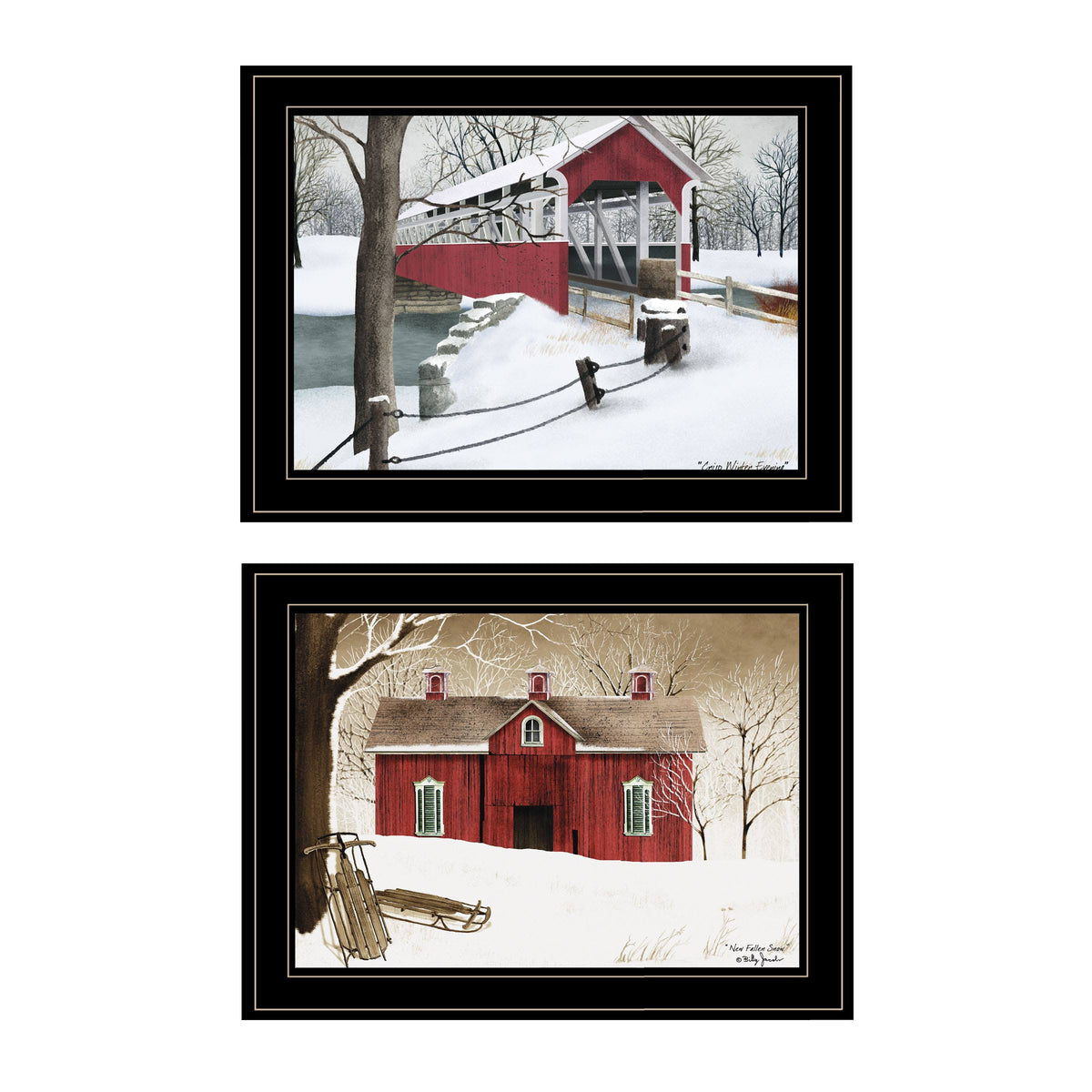 2-Piece Printed Art Wood Multi-Color R123