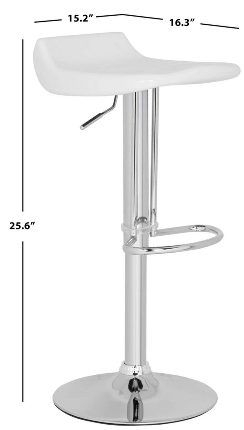 White Swivel Bar Stool L4762