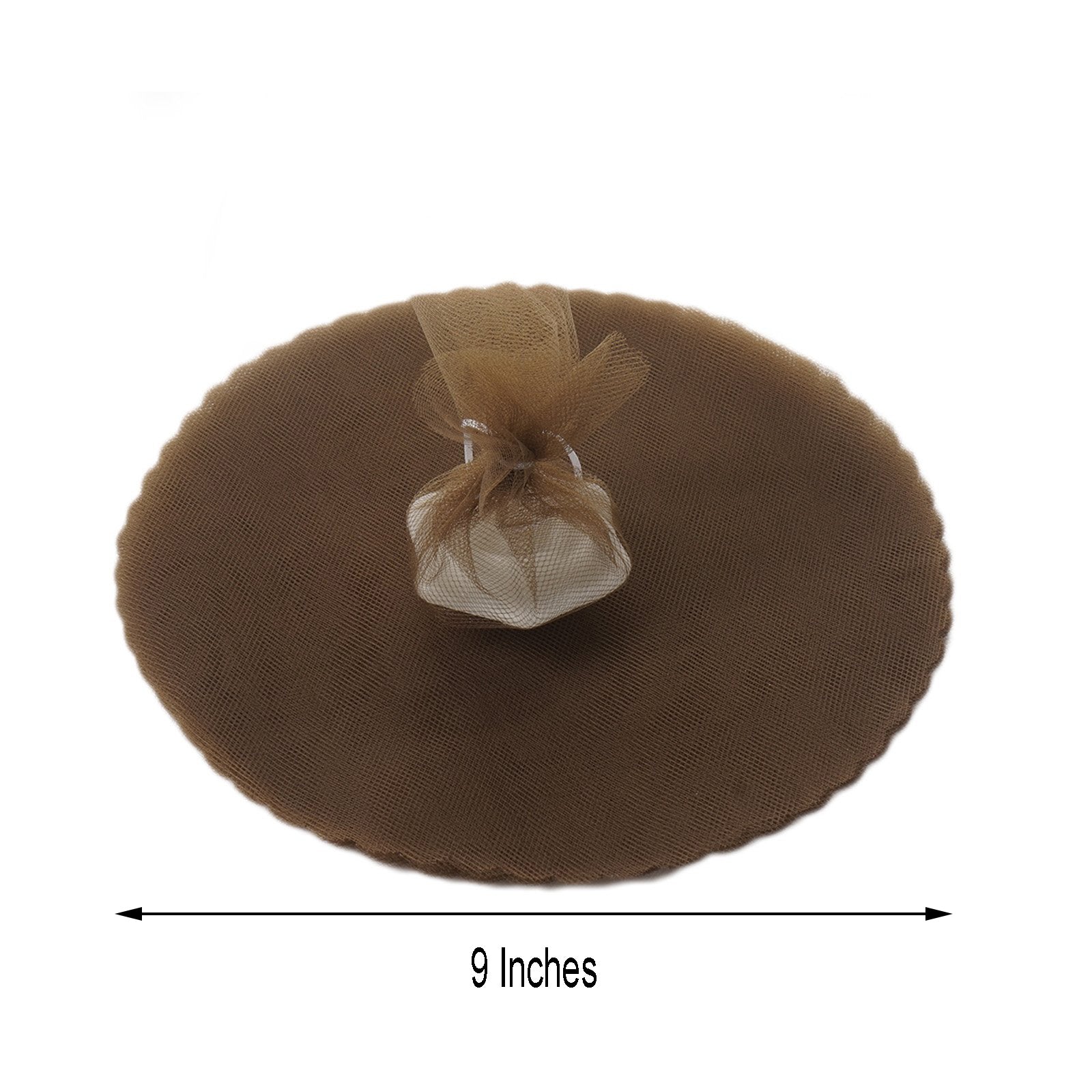 Chocolate Brown 25pcs 9" Tulle Circles C841