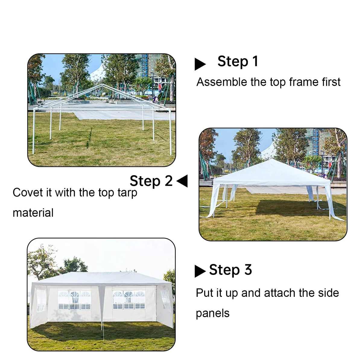 White Party Tent Canopy Shelter K485