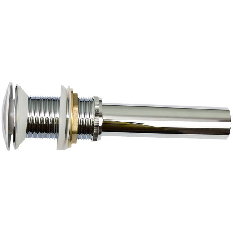 White Brass Bathroom Sink Drain Q5107