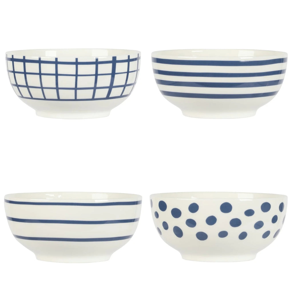 White and Blue Porcelain Dinnerware Set W92165