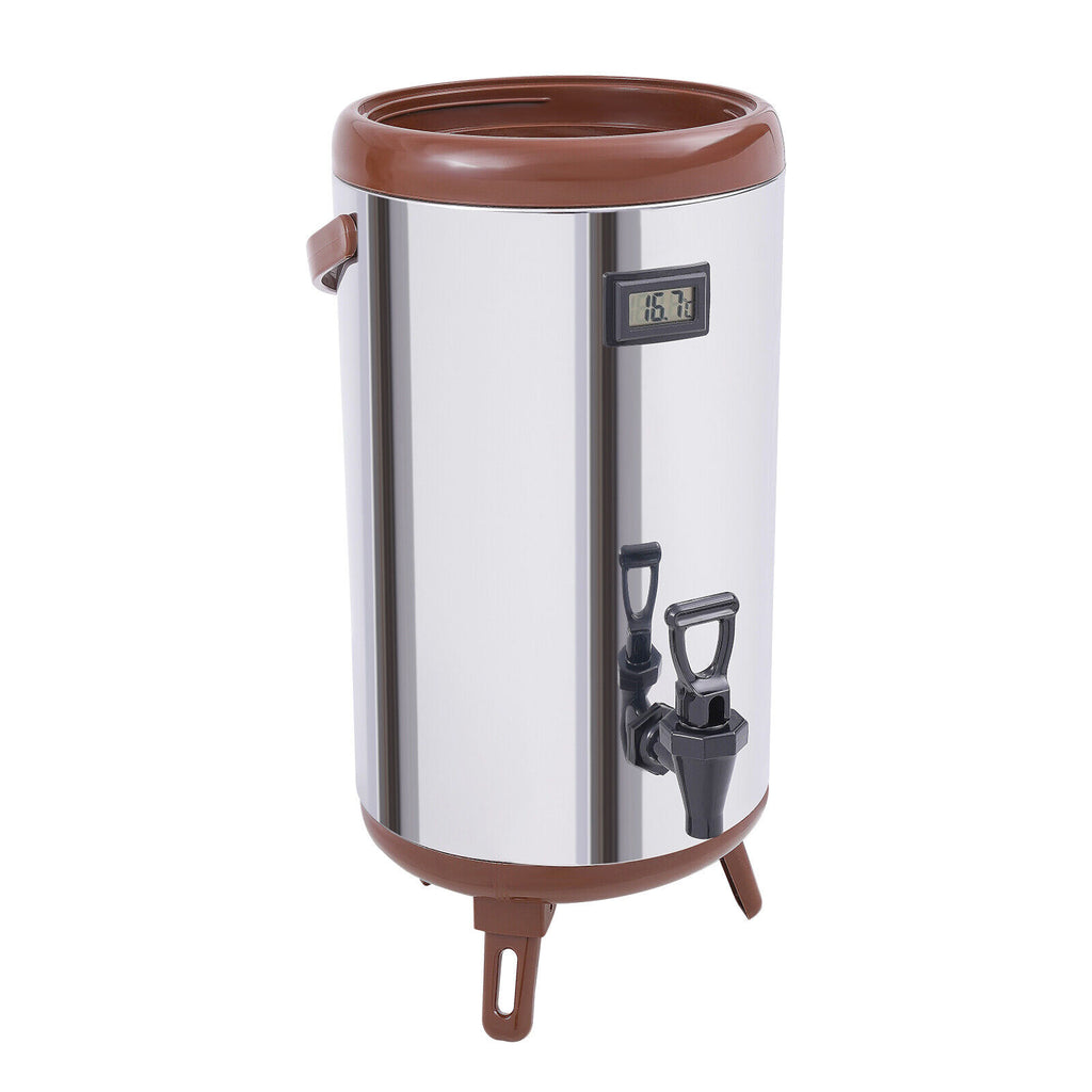 12L Stainless Steel Insulated Beverage Dispenser with Spigot E563334