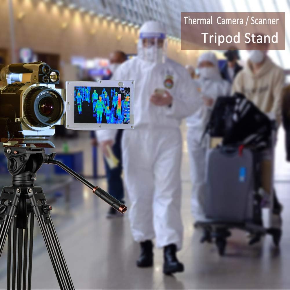 Heavy Duty 64 inches Aluminum Video Tripod with Fluid Head V1299