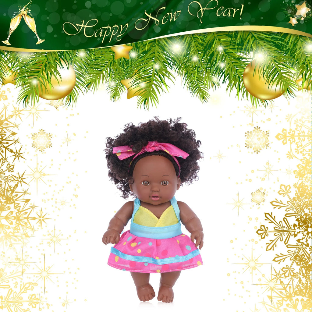 8 Inch Black Baby Dolls With Clothes S99821