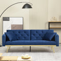 Adjustable Futon Sofa Bed with 2 Pillows E7912