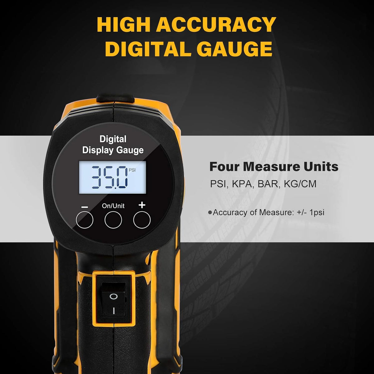 20V Cordless Tire Inflator Air Compressor with Digital Pressure Gauge N582778