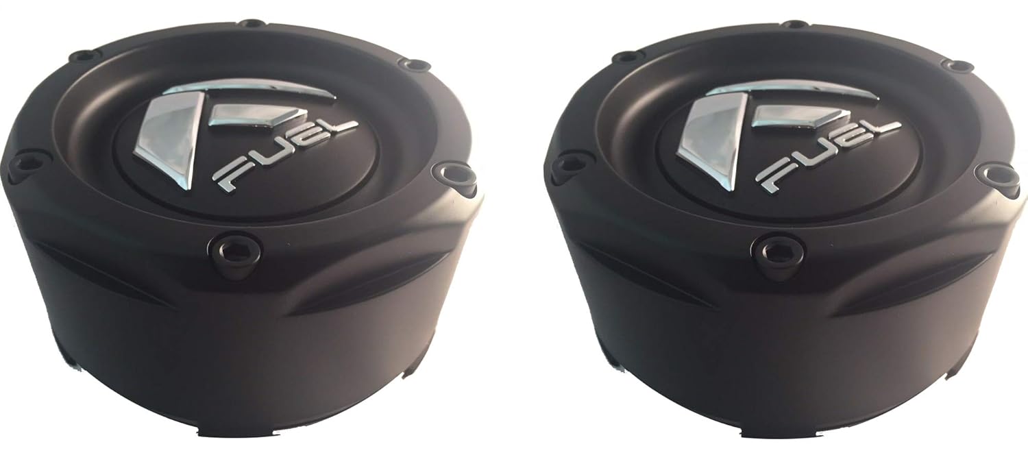 2 Pack Matte Black Wheel Center Caps R50908
