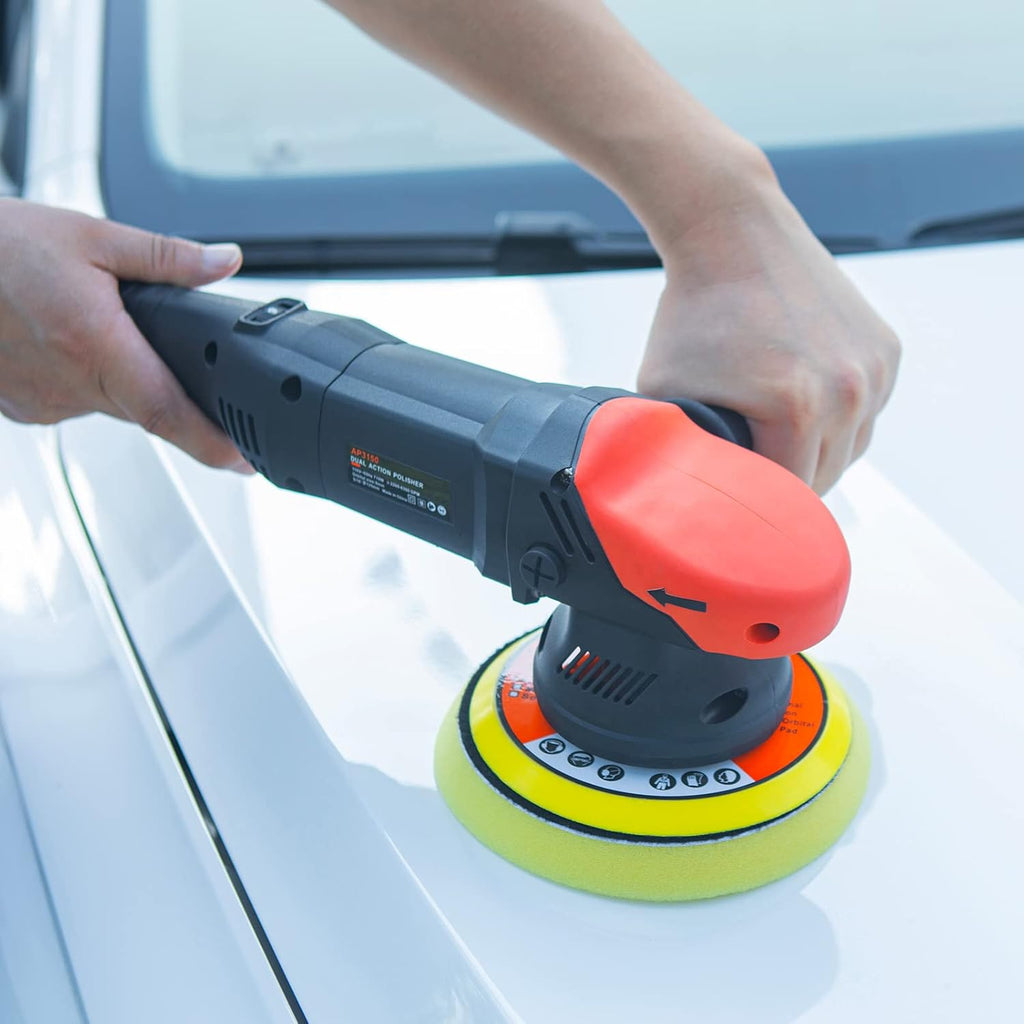5 inch Dual Action Random Orbital Car Polisher with 9pcs Detailing Kit J218644