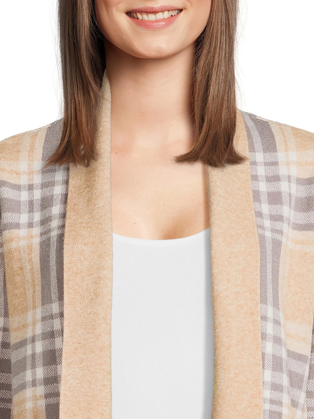 Open Front Cardigan Sweater with Long Sleeves M997038