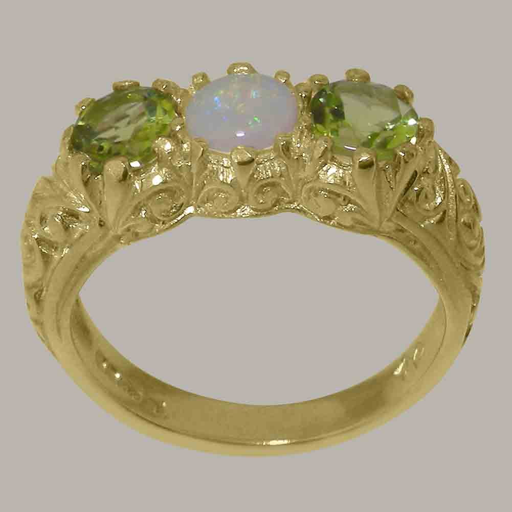 14k Yellow Gold Opal & Peridot Ring I423183