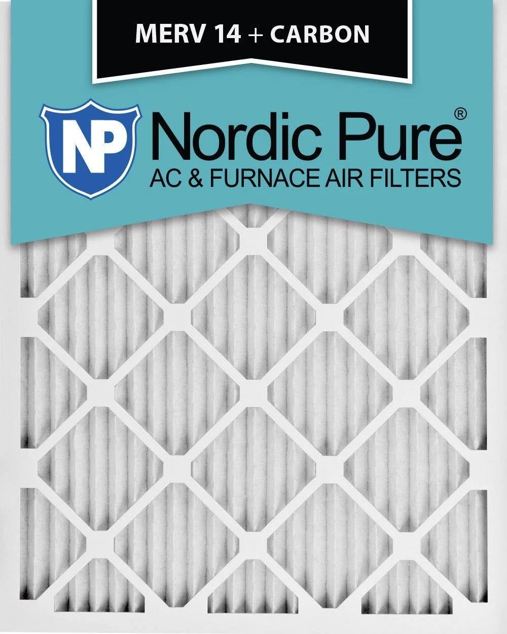 14x20x1 MERV 14 Pleated Carbon AC Furnace Air Filters 6 Pack O993657