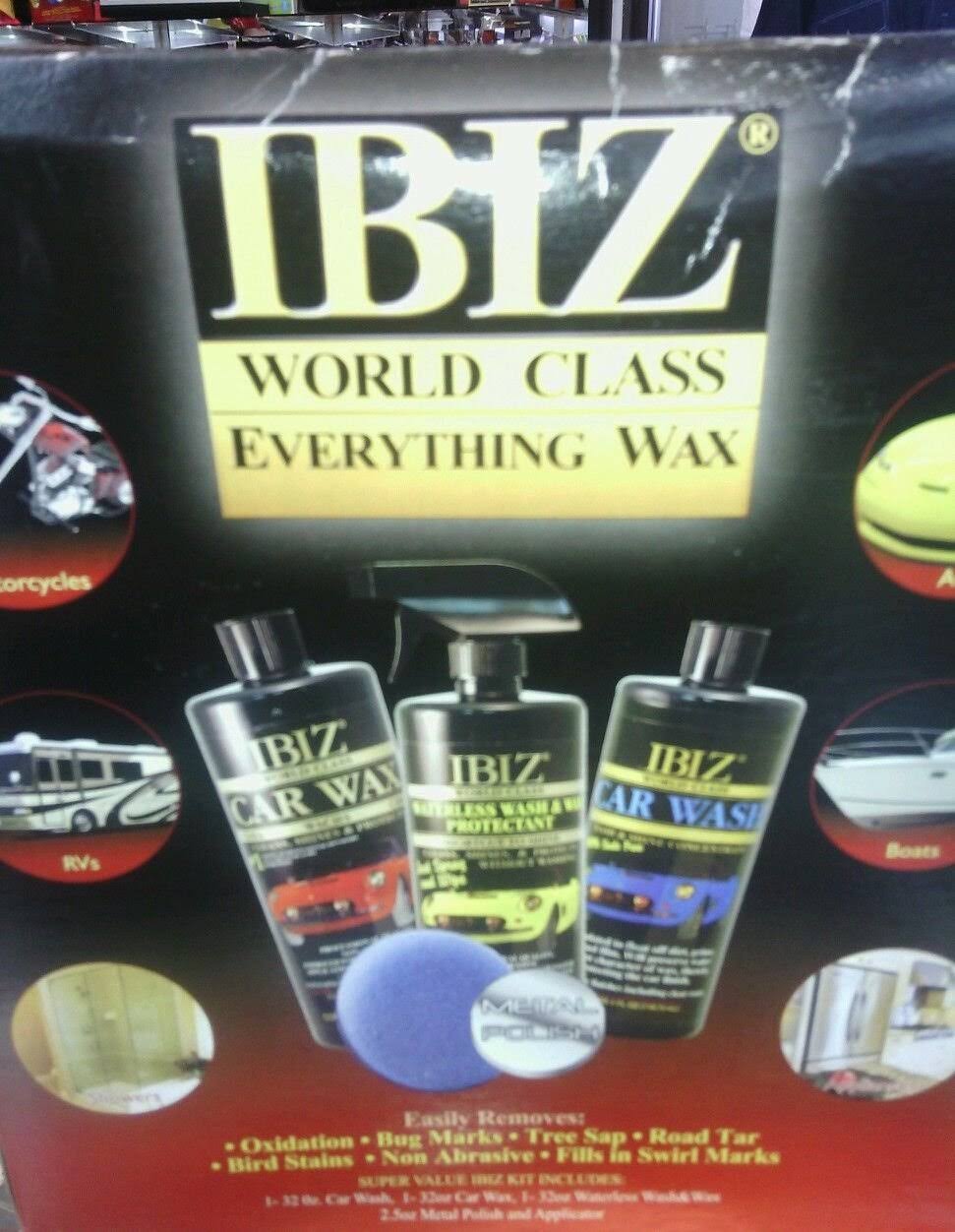 Everything Wax Kit with Car Wash Waterless Wax Metal Polish and Applicator M946