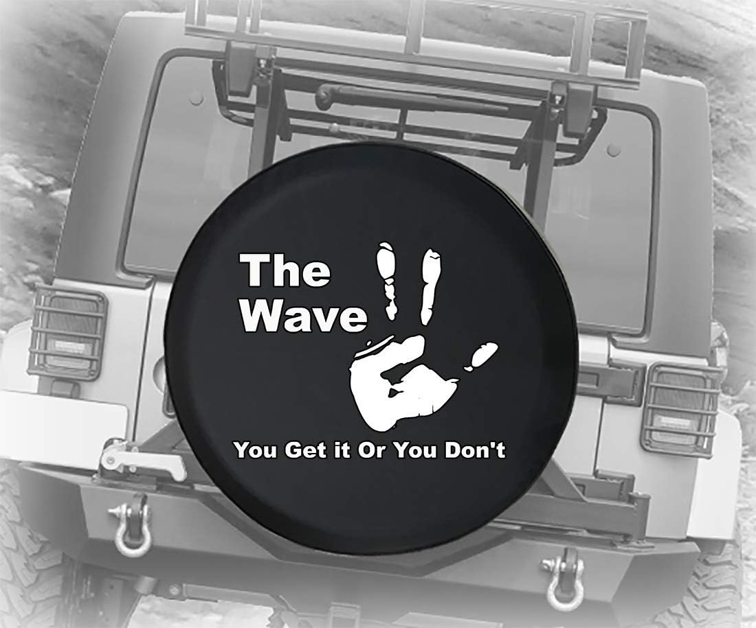 Black 32 Inch Pack of 2 Spare Tire Cover E13406