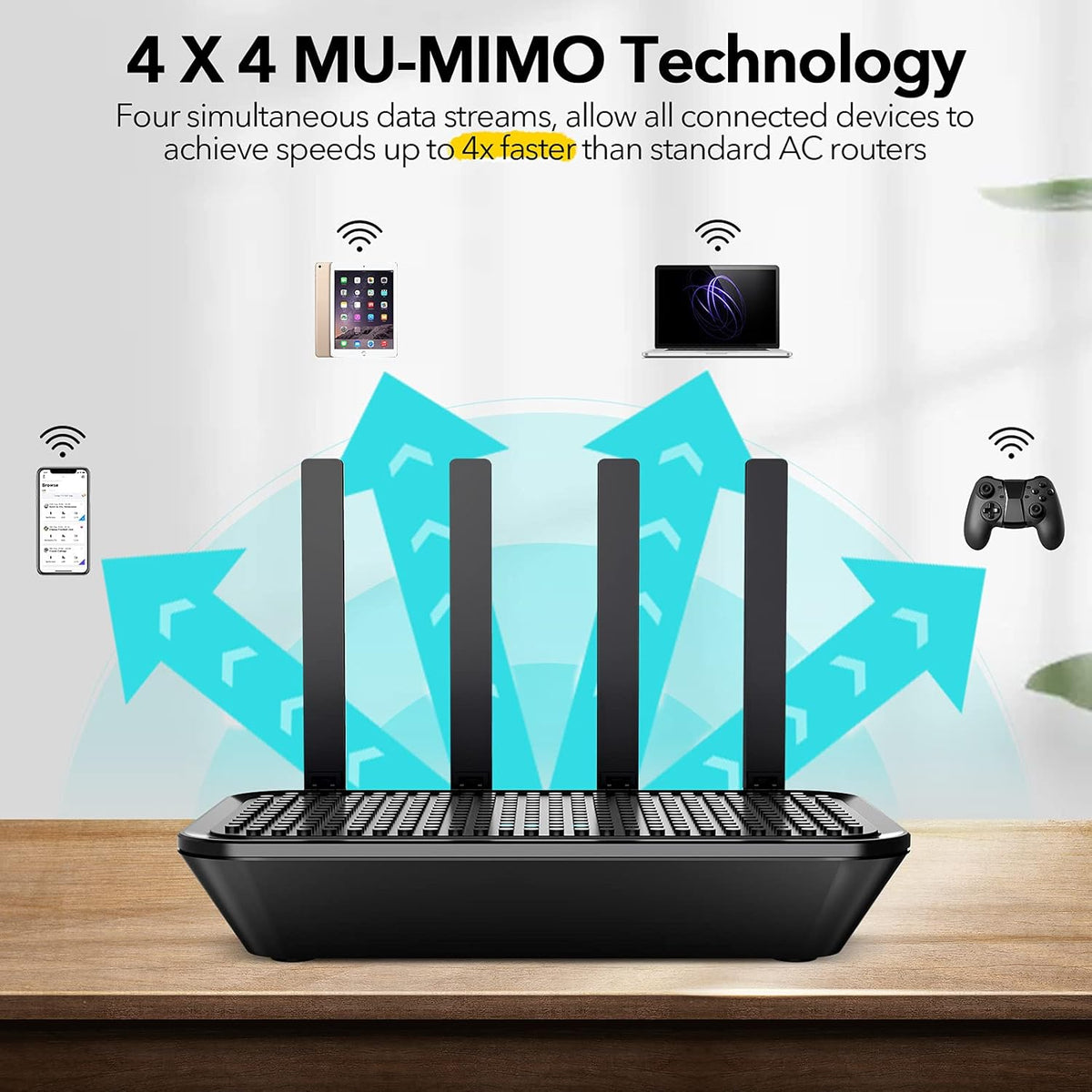 AC2100 Dual-Band Smart Wi-Fi Router Pack of 2 O58627