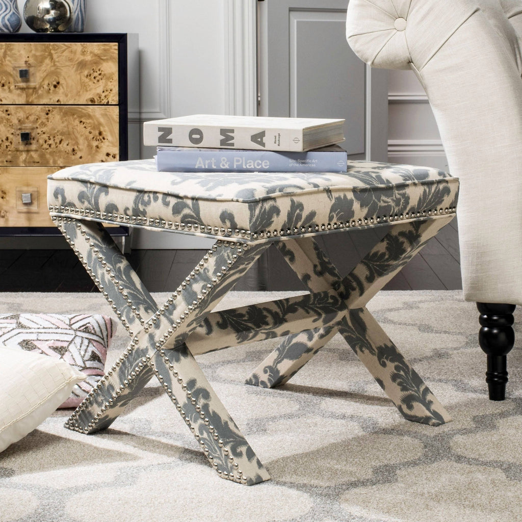 Slate/Beige Ottoman Z77807