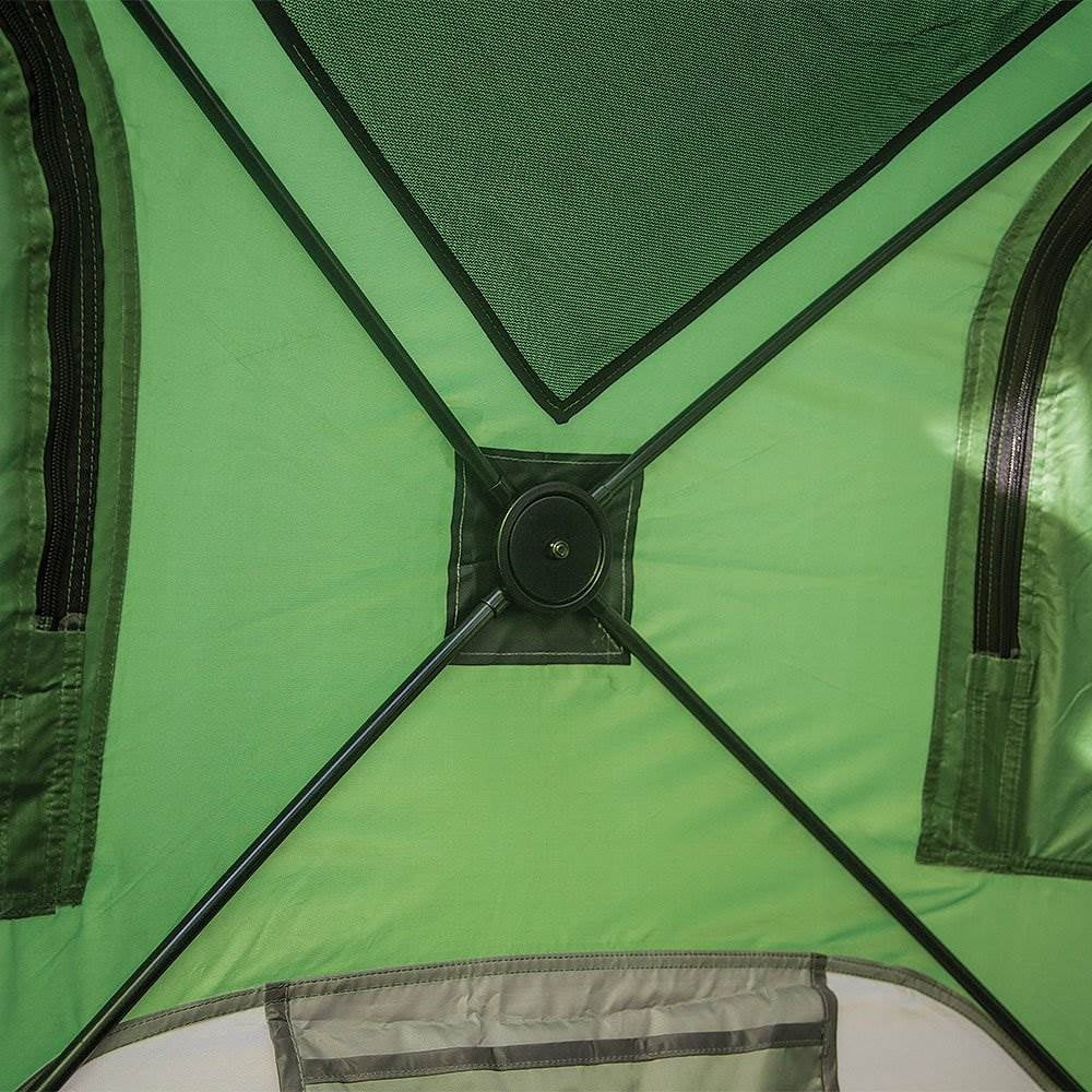 Green Pop Up Hub 4 Person Camping Tent P7159