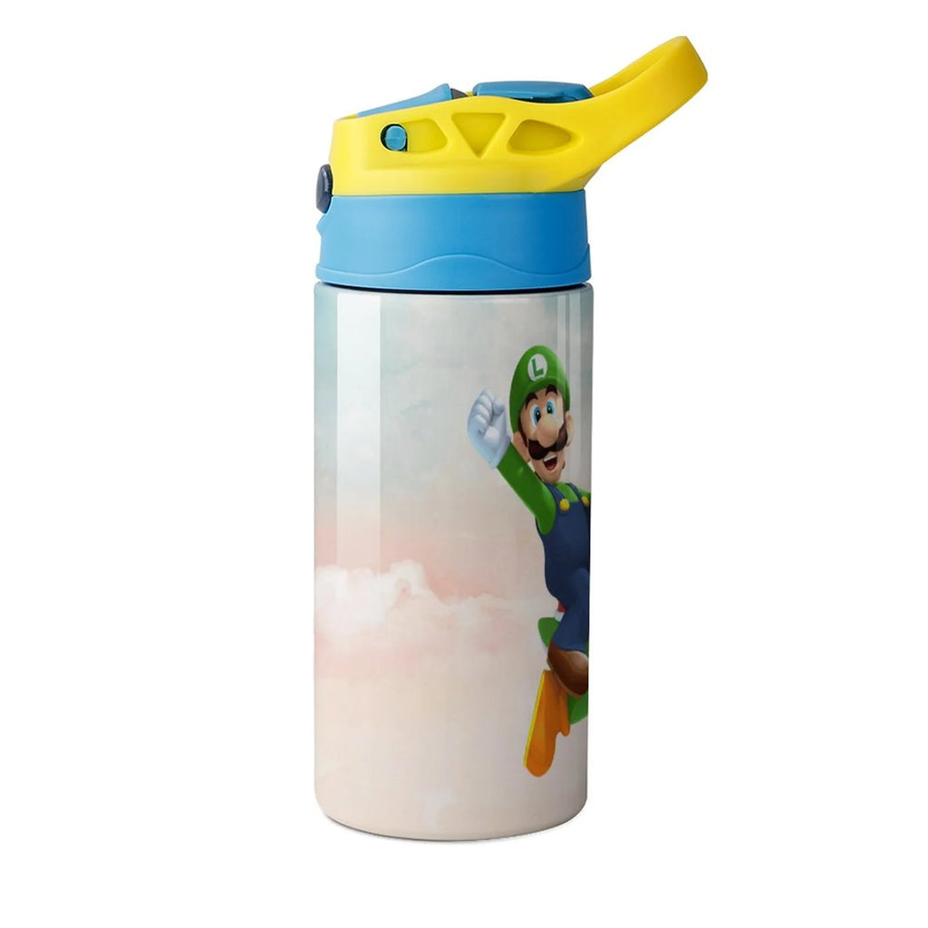 Insulated Water Bottle with Straw Stainless Steel Cup W847
