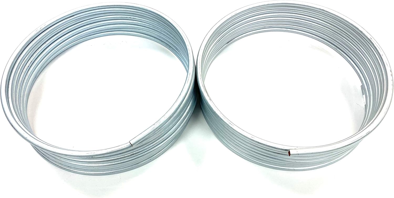 Two Coils of 25 Foot Zinc Plated 5/16 Inch Tubing (50 ft total) Pack of 2 R991