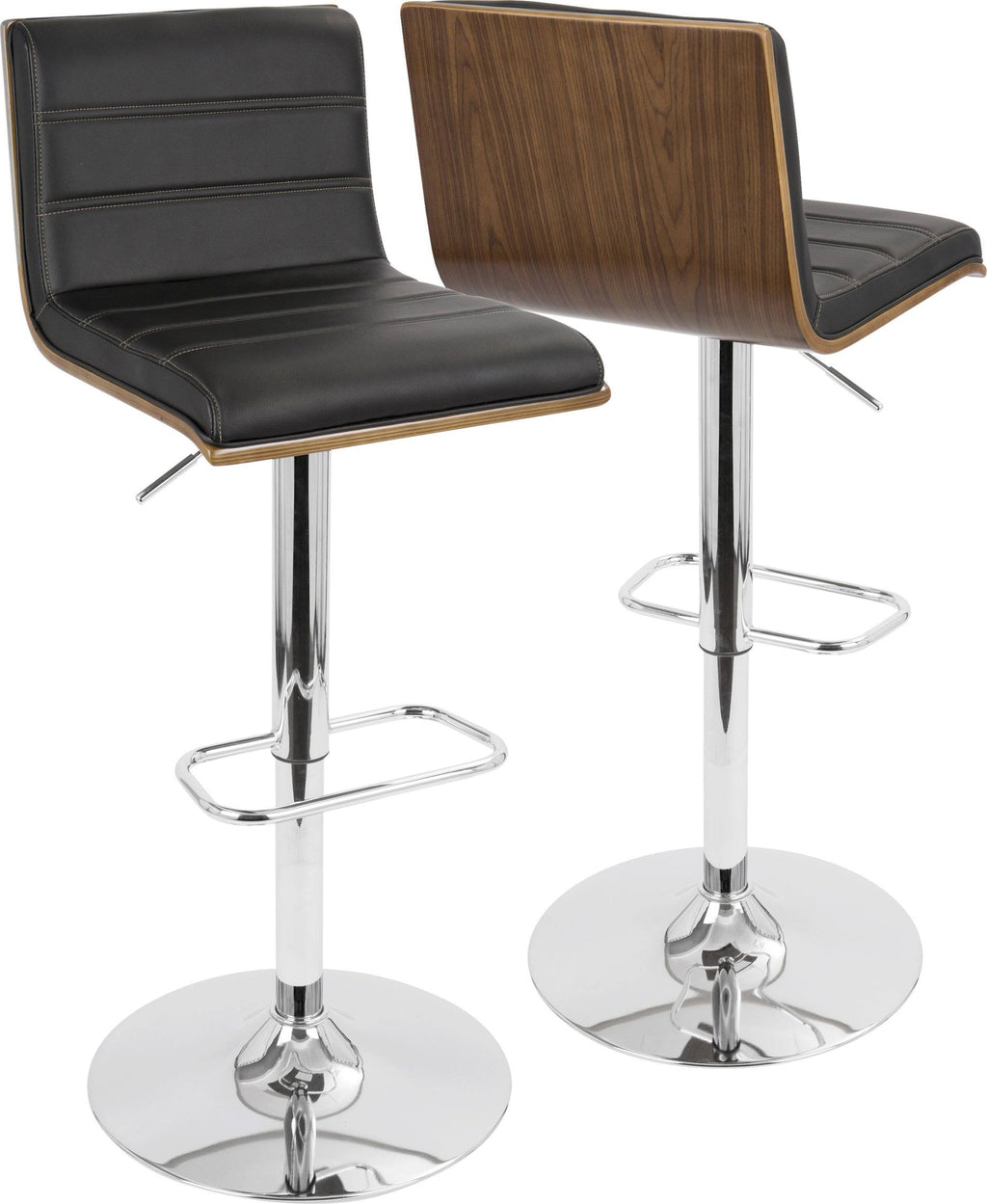 Walnut/Black Barstool J531