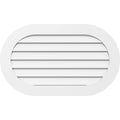 40x22W x 34x22H Horizontal Round Ended Surface Mount PVC Gable Vent W1076